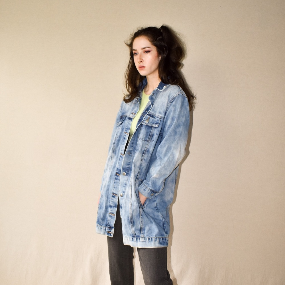 Oversized Acid Wash Denim Jacket